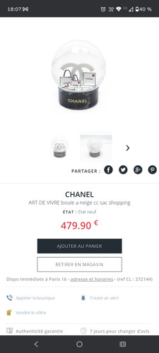 Boule neige chanel 2024 - à,
