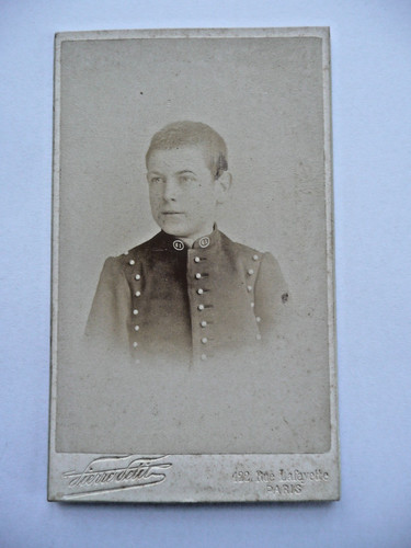 Photo cdv 1901 jeune garcon - cdv,