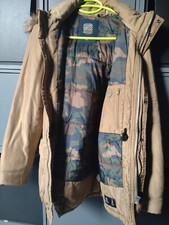 Parka Hiver IKKS Deperlant Enfant Taille S Capuche 