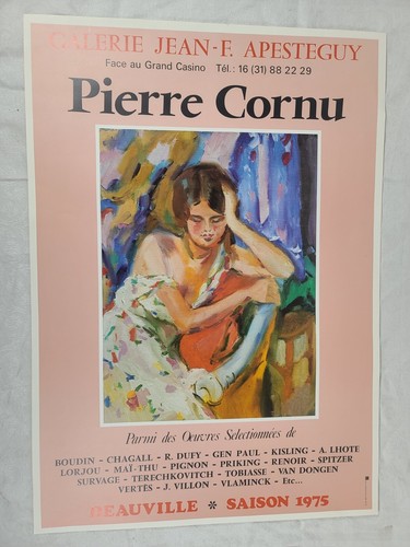 Cornu pierre affiche vintage - cornu,