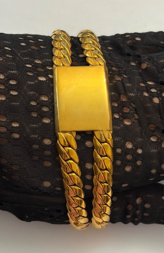 Ancien bracelet plaqué or - bracelet,