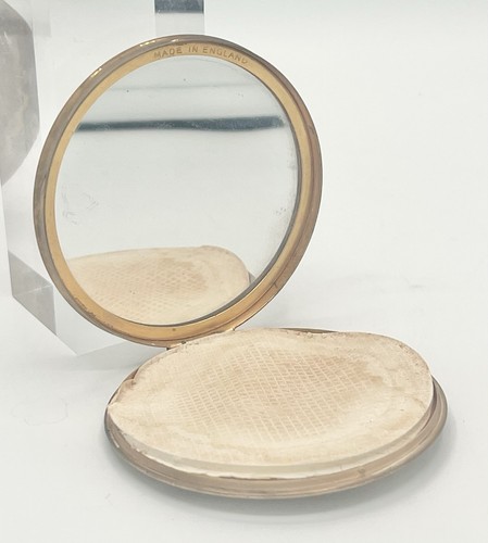 Poudrier vintage rond métal