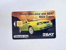 Télécarte privée publique 5 Unités GN359 Seat Ibiza Cupra
