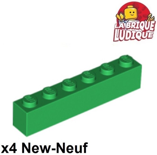 Lego brique brick 1x6 6x1 - 4x,
