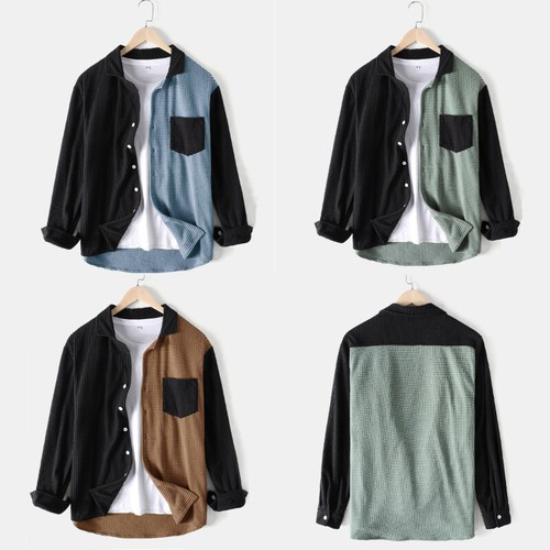 Hommes patchwork velours - hommes,