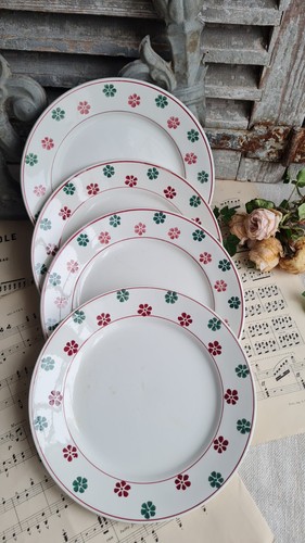 Anciennes assiettes plates - anciennes,