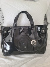 SAC A MAIN CABAC PVC ARMANI JEANS GRIS ANTHRACITE