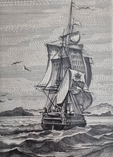 Gravure signée Béquet avec