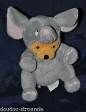🍀Peluche Doudou Winnie Déguisé Eléphant DISNEY NICOTOY Ours Jaune 16 Cm TTBE