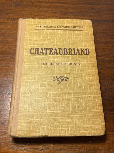 Livre chateaubriand morceaux - livre,