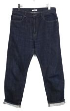 UNIQLO Jeans Homme W31 Droit Zip Fly Whiskers Sombre