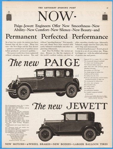1925 paige jewett automobile - paige,
