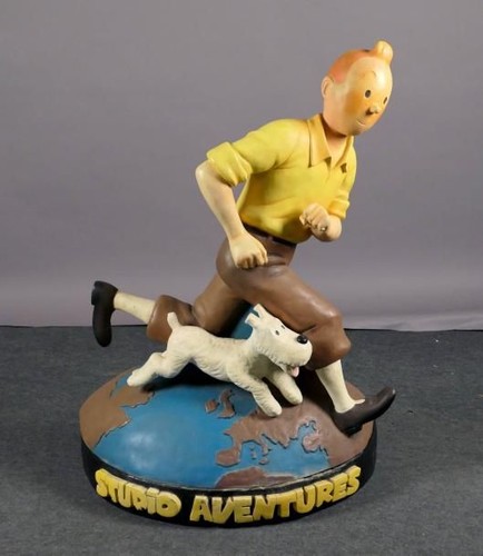 Statue tintin studio - statue, aventure