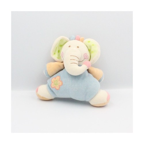 Doudou éléphant bleu - , vert