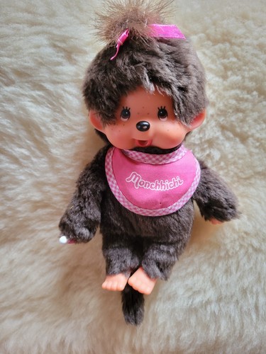 Peluche kiki bavoir rose - rose, noeud