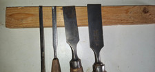 LOT DE 4 CISEAUX A BOIS