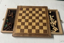 Jeu D'échecs En Bois de Voyage (aimants sous le Socle)