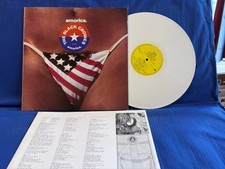 BLACK CROWES AMORICA ANGELUS WHITE + INSERT. ORIGINAL EUROPE LP NEAR MINT