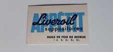 Petit Buvard Pharmacie APPÉTIT  Liveroïl suppositoires Huile De Foie De Morue