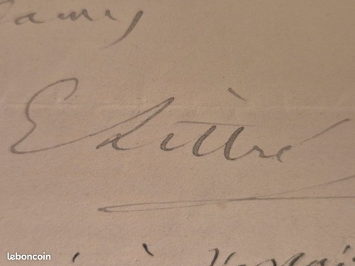 Belle longue lettre de - et,
