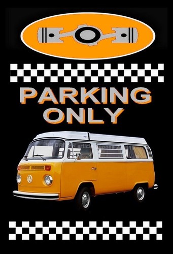 Plaque parking only volkswagen - plaque,
