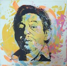 PyB signed GAINSBOURG  TABLEAU pop STREET ART graffiti painting canvas serge