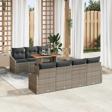 Ensemble de salle à manger pour jardin avec coussin repas Assise patio vidaXL vi