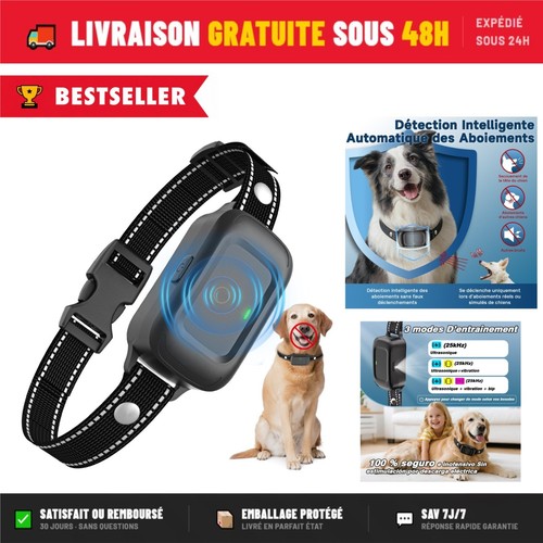 Collier anti aboiement chien - collier,