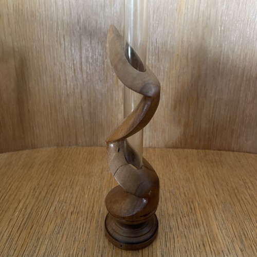 Vase soliflore bois tourné - bois,