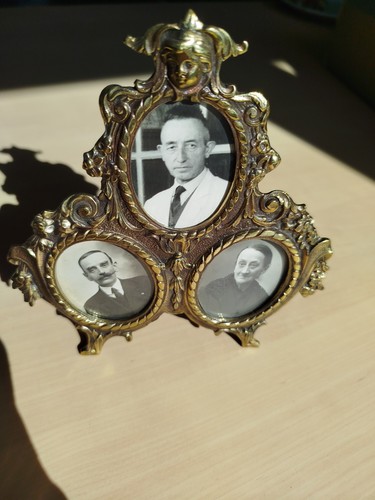 Ancien cadre triple triptyque - ancien,