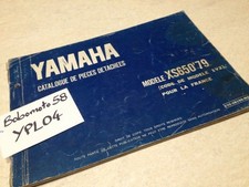 Yamaha parts list  XS650 1979 XS 650 650XS 1V2 liste catalogue pièces détachées