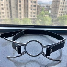 Baillon Bouche ouverte métal Soumission Bondage Domination Esclave Fétichisme SM