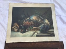 grand chromo ancien sur carton