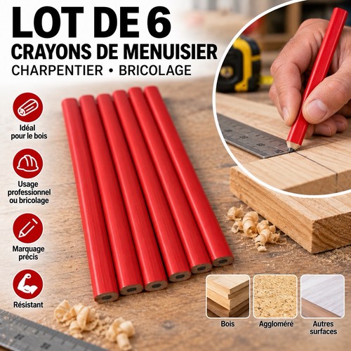 Lot crayons de - 6,