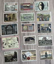 Lot De 15 Billets Allemand (Notgeld) (65)De 1920 A 1922 . Dans L’état