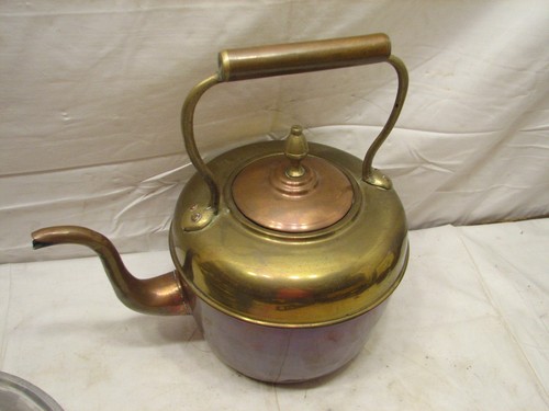 Early brass copper signed - brass, &