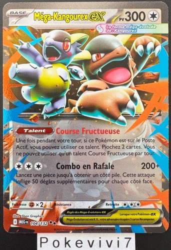 Carte pokemon mega kangourex - carte,