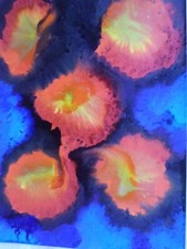 Anna CHIMARAS- Bretagne-Peinture-Composition mixte-encre-abstrait