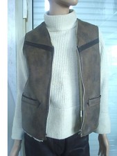 Veste sans manche - manche, marron