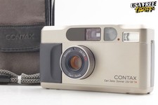 ⏯️All Works ! [ MINT ] Contax T2 Titan Silver 35mm Point Shoot Film camera...