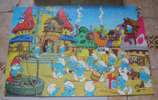 Ancien puzzle BD Schtroumpfs de 1982.  104 pièces. La Fanfare des Schtroumpfs