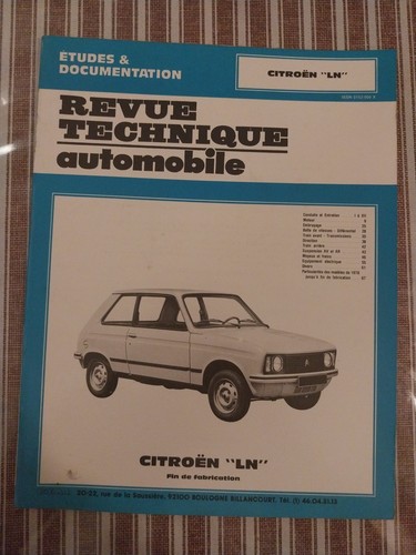 Revue technique citroen 602 - citroen,