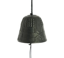 Cloche à vent Feng Shui Furin Iwachu Noire 4,5 cm - Fonte - Japonaise