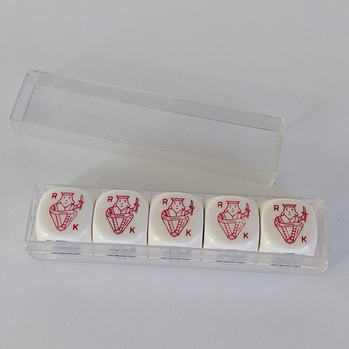 Ancien jeu dés pocker - jeu,