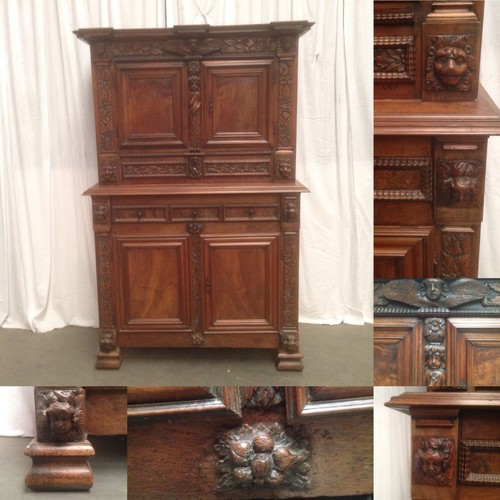 Buffet noyer meuble 4 - buffet, volets
