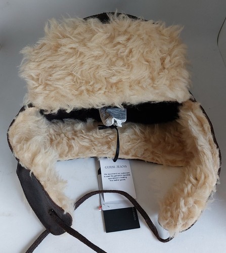 Chapka guess cuir veau - en,
