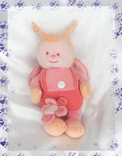 Doudou Peluche Musical Papillon Abeille Rose Jaune Orange Kimbaloo