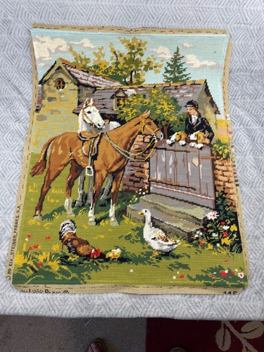 Tapisserie canevas fait main - tapisserie,