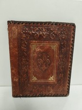 Ancien couvre-livre vintage en
