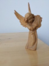 Magnifique Ange musicien Santon de crèche  8 cm bois